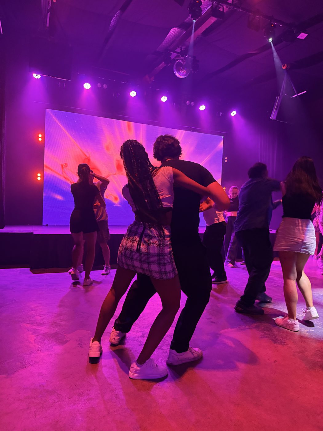 Couples social dancing bachata at Rise by Refinery in Perth