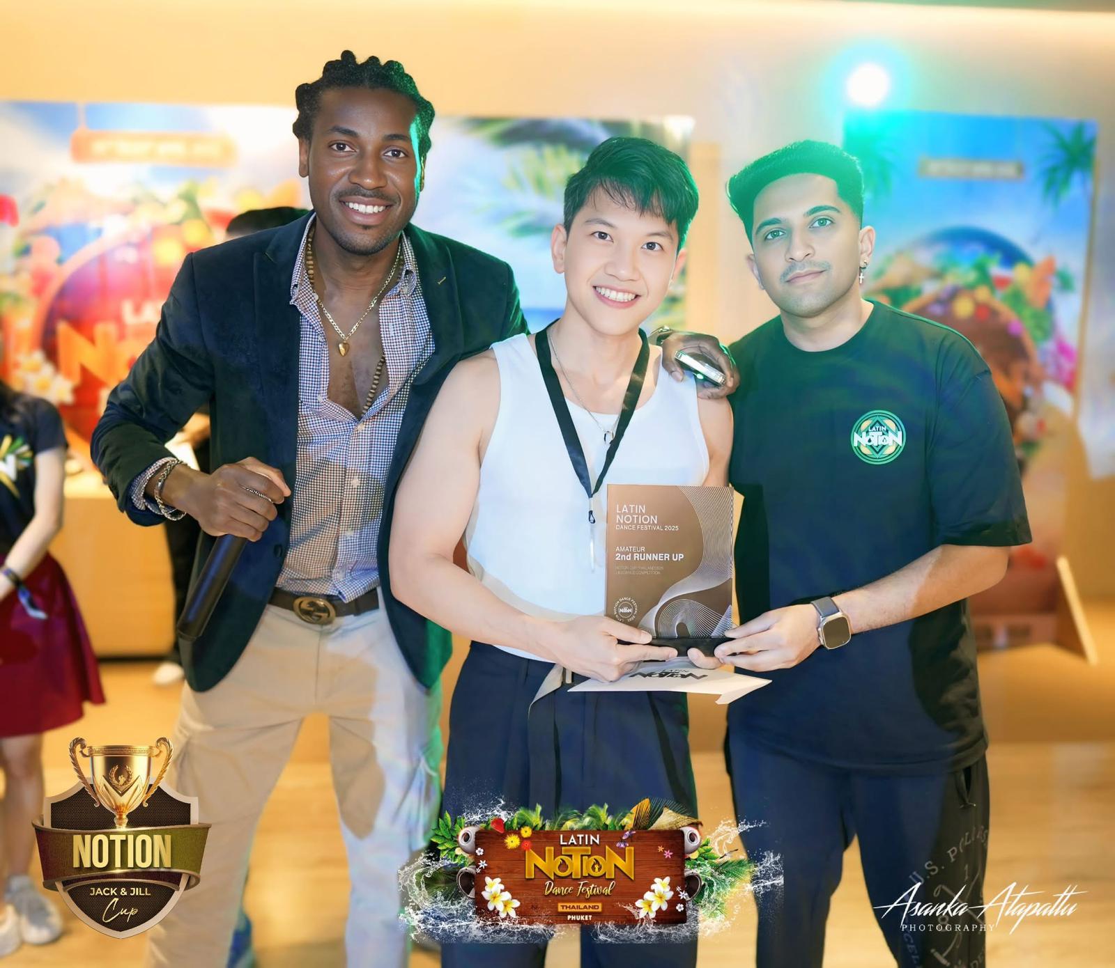 Alvin winning 3rd Place at an International Bachata Dance Competition in 2025